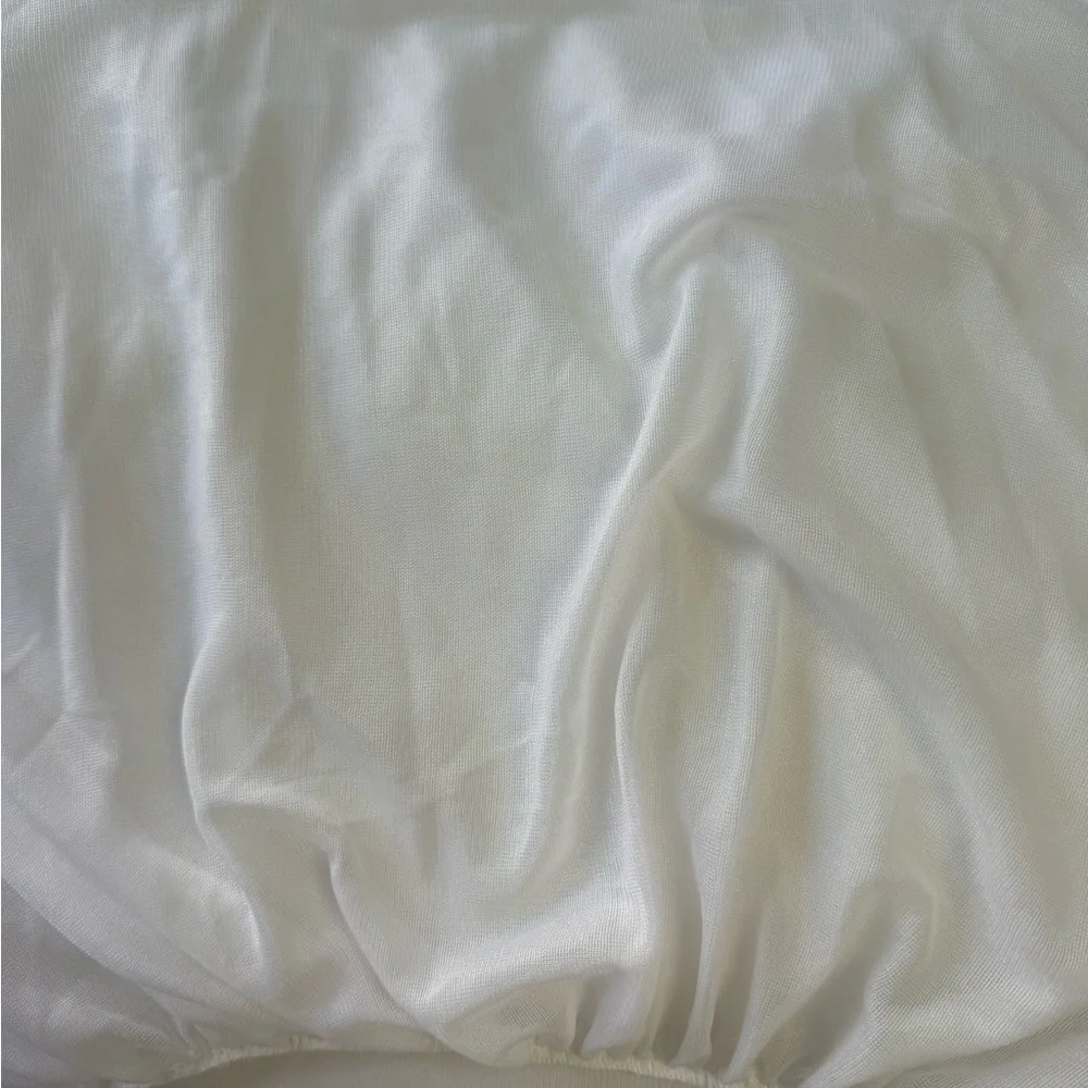 NewPoint White Down alternative set of 2 twin mattress covers with deep pockets